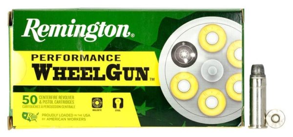 Remington Performance WheelGun Nickel Plated Brass .38 SPL 158 Grain 50-Rounds LSWC
