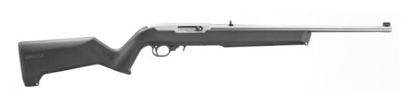 Ruger 10/22 Carbine Black / Stainless .22 LR 18.5" Barrel 10-Rounds w/ Magpul MOE X-22 Stock