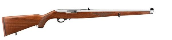 Ruger 10/22 International Stainless / Walnut .22 LR 18.5" Barrel 10-Rounds