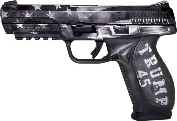 Ruger American Pistol "Trump" Black / White .45 ACP 4.5" Barrel 10-Rounds Ruger American Pistol "Trump" Black / White .45 ACP 4.5" Barrel 10-Rounds - HANDGUNS - Miami Shooters Supply