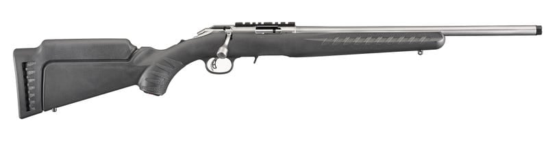 Ruger American Rimfire Black / Stainless .22 LR 18" Barrel 10-Rounds Ruger American Rimfire Black / Stainless .22 LR 18" Barrel 10-Rounds - Bolt Action Rifles - Miami Shooters Supply