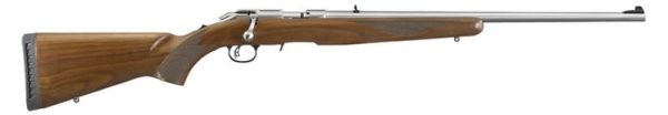 Ruger American Stainless 22 Mag 22-inch 9rd Wood Stock Grip & Forend Checkering
