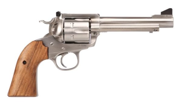 Ruger Bisley Flattop Stainless / Walnut .45 ACP / .45 Colt 5.5" Barrel 6-Rounds