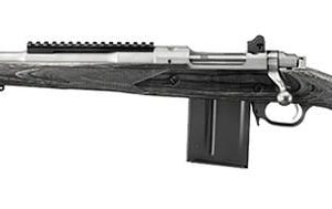Ruger Scout Stainless Steel / Laminate Black 308 Win 18" Barrel 10-Rounds Left Hand