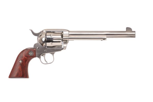 Ruger Vaquero Stainless / Wood .357 Mag / .38 SPL 7.5" Barrel 6-Rounds