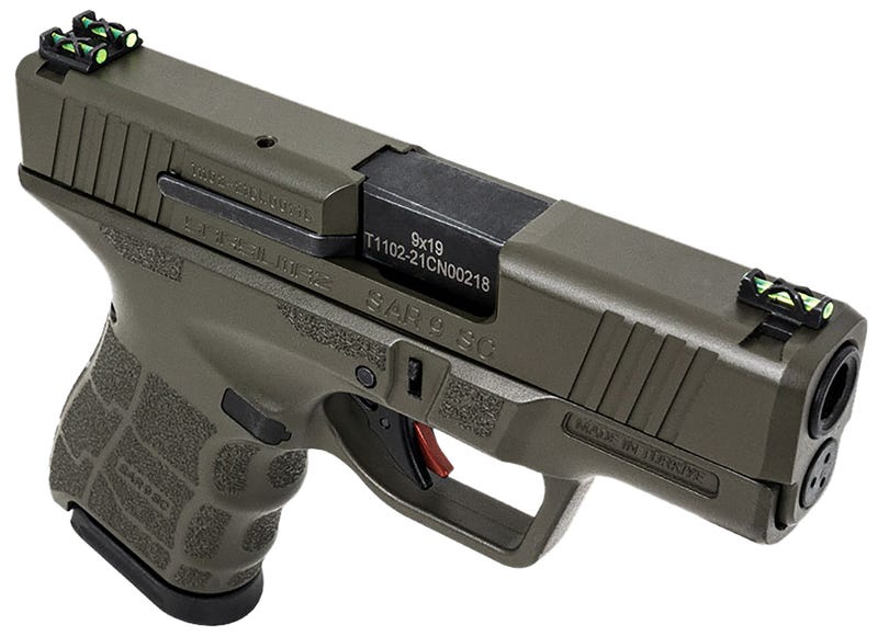 SAR USA SAR9 SC OD Green 9mm 3.3" Barrel 12-Rounds SAR USA SAR9 SC OD Green 9mm 3.3" Barrel 12-Rounds - HANDGUNS - Miami Shooters Supply