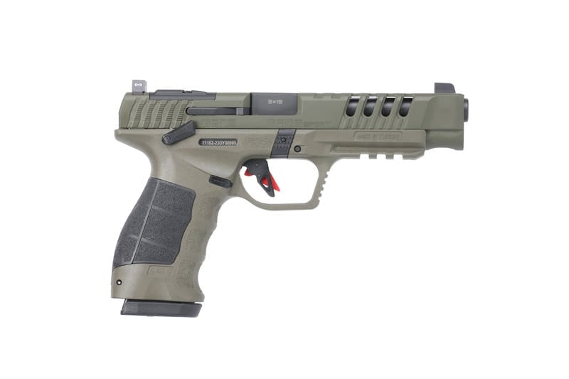 SAR USA SAR9 Sport Gen 3 OD Green 9mm 5.2" Barrel 19-Rounds SAR USA SAR9 Sport Gen 3 OD Green 9mm 5.2" Barrel 19-Rounds - HANDGUNS - Miami Shooters Supply