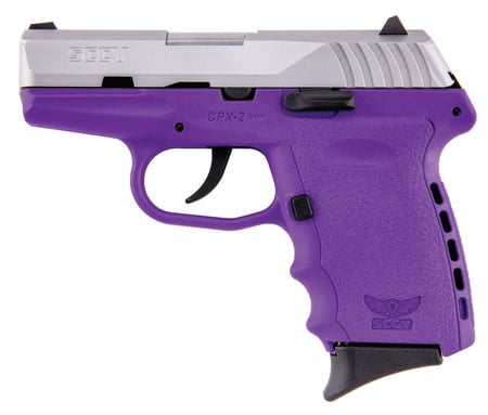 SCCY CPX-2 Semi Auto Pistol Purple/Gray 9mm 3.1 inch 10 rd No Manual Safety SCCY CPX-2 Semi Auto Pistol Purple/Gray 9mm 3.1 inch 10 rd No Manual Safety - HANDGUNS - Miami Shooters Supply