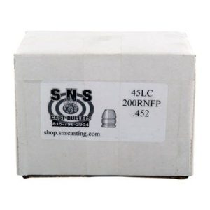 SNS Cast Bullets Lead Projectiles .45 Cal 200-Grain 500-Count RNFP