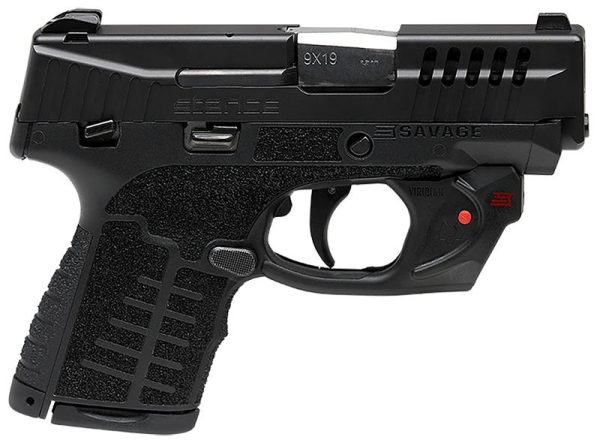 Savage Stance Pistol 9mm 3.2" Barrel 7-Rounds with Viridian E-Series Red Laser