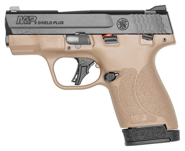 Smith and Wesson M&P Shield Plus Flat Dark Earth 9mm 3.1" Barrel 13-Rounds Manual Safety