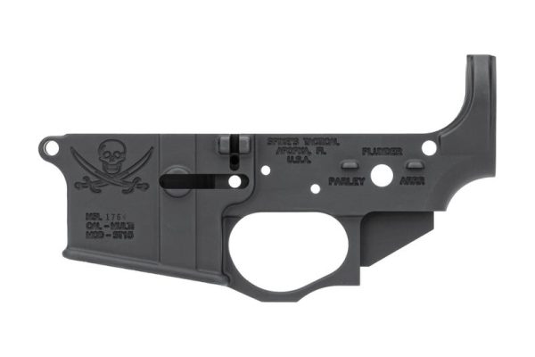 Spikes Tactical AR-15 Forged Stripped Lower Receiver Aluminum Jolly Roger
