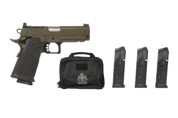 Springfield Armory 1911 DS Prodigy AOS OD Green 9mm 4.25" Barrel 20-Rounds w/ 5 Mags, Bag