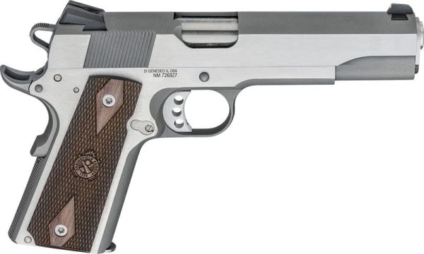 Springfield Armory 1911 Garrison Engraver Stainless / Wood .45 ACP 5" Barrel 7-Rounds