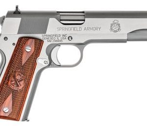 Springfield Armory 1911 Mil-Spec Stainless Steel .45 ACP 5" Barrel 7-Rounds Includes 2 Magazines