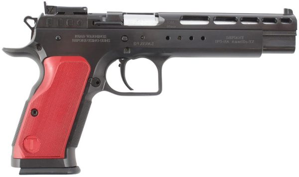 Tanfoglio Gold Match Black / Red 10mm 6" Barrel 10-Rounds Optics Ready