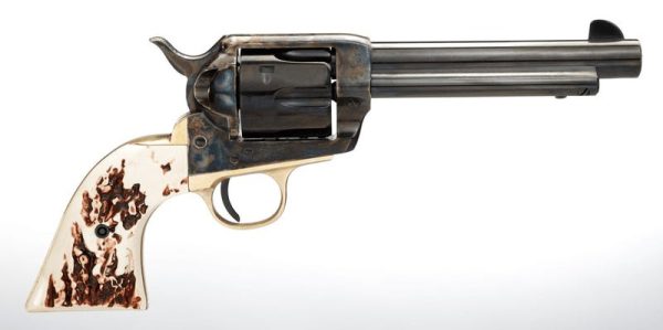 Taylors and Co 1873 Cattleman Case Hardened .45 Colt 5.5" Barrel 6-Rounds Stag Grips