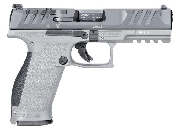 Walther PDP Gray/Silver 9mm 4.5" Barrel 18-Rounds