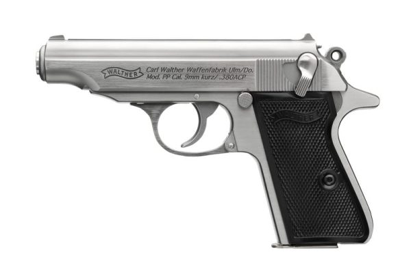 Walther PP Stainless .32 ACP 3.9" Barrel 8-Rounds