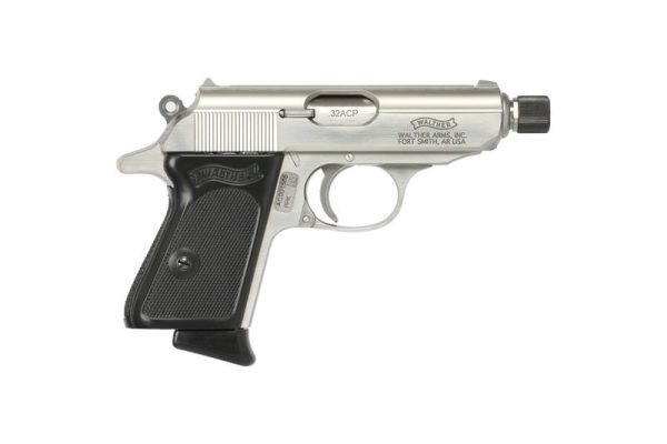 Walther PPK Stainless .32 ACP 3.3" Threaded Barrel 6-Rounds