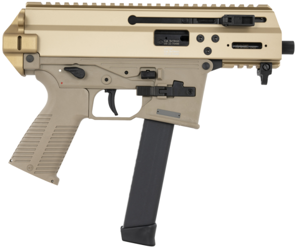 B&T APC9K Pro Coyote Tan 9mm 4.3" Barrel 30-Rounds Glock Magazine Compatible