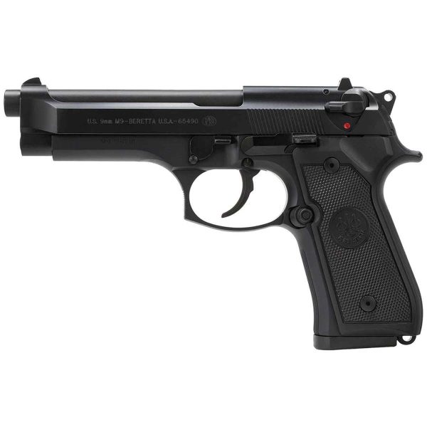 Beretta M9 9mm Luger 4.9in Black Bruniton Pistol - 10+1 Rounds - Image 2