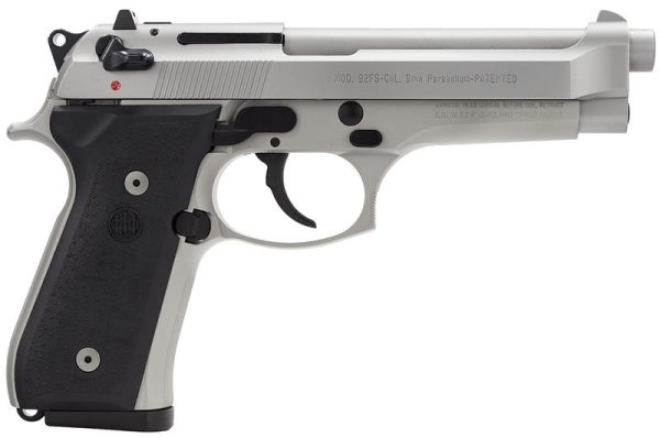 Beretta 92FS Inox Stainless 9mm 4.9" Barrel 15-Rounds
