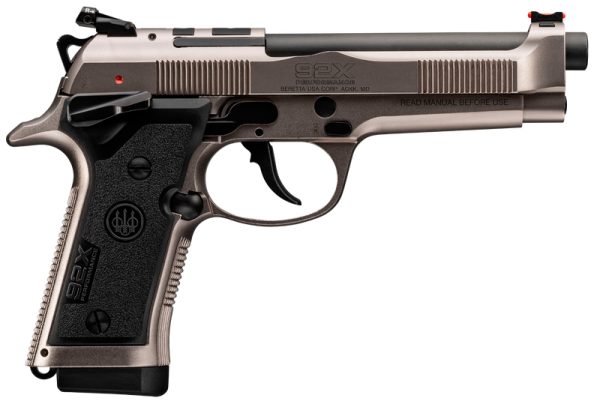 Beretta 92X Performance Defensive Gray 9mm 4.9" Barrel 10-Rounds Fiber Optic Sights