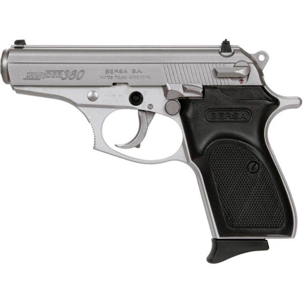 Bersa Thunder 380 Auto (ACP) 3.5in Satin Nickel Steel Pistol - 8+1 Rounds - Image 2
