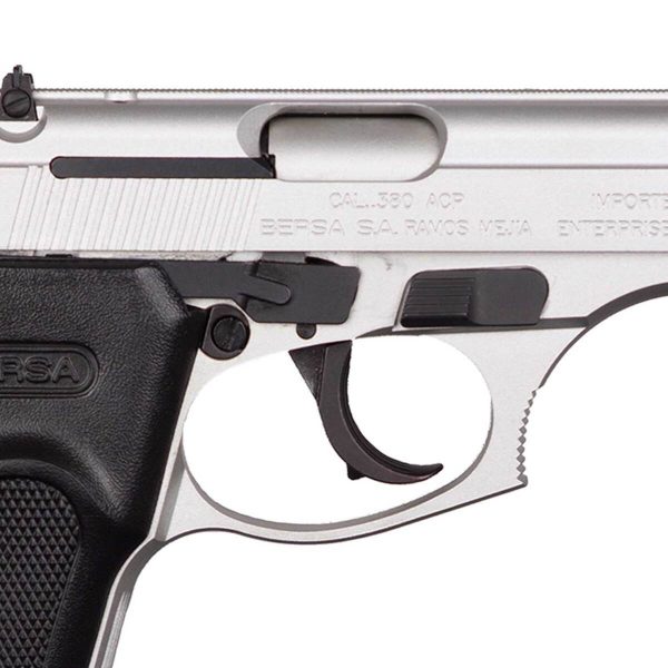Bersa Thunder 380 Auto (ACP) 3.5in Satin Nickel Steel Pistol - 8+1 Rounds - Image 3