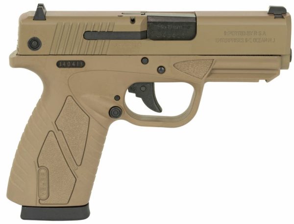 Bersa BPCC Flat Dark Earth 9mm 3.2" Barrel 8-Rounds Fixed Sights