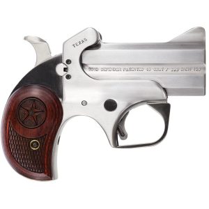 Bond Arms Texas Defender 45 (Long) Colt 3in Stainless Steel Pistol - 2 Rounds