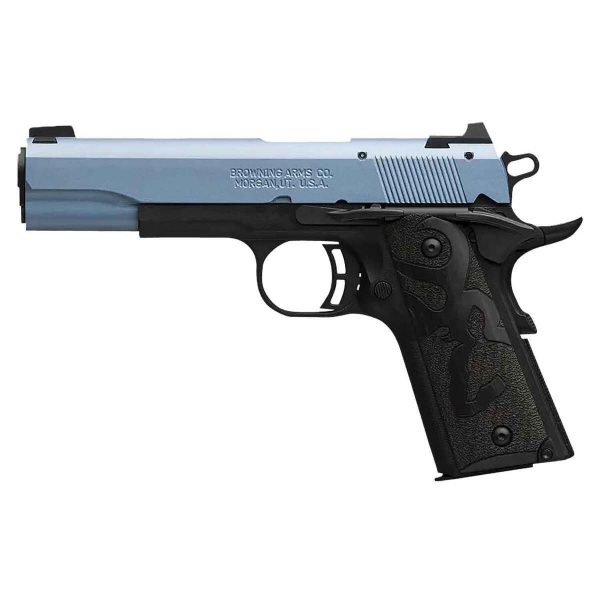 Browning 1911 Black Label 22 Long Rifle 4.25in Polar Blue Cerakote Pistol - 10+1 Rounds - Image 2