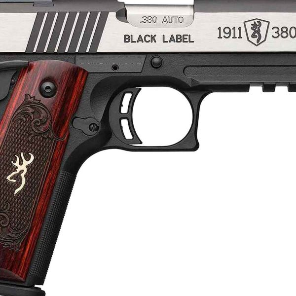 Browning 1911 Black Label Medallion Pro 380 Auto (ACP) 4.25in Matte Black Stainless Steel Pistol - 8+1 Rounds - Image 2