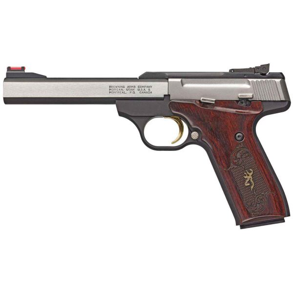 Browning Buck Mark Medallion 22 Long Rifle 5.5in Semi-Auto Matte Black Pistol - 10+1 Rounds - Image 2