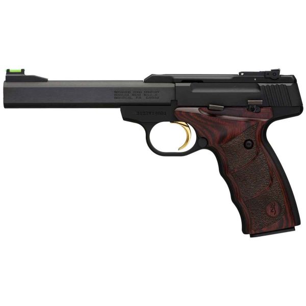 Browning Buck Mark Plus UDX 22 Long Rifle 5.5in Black/Rosewood Pistol - 10+1 Rounds - California Compliant - Image 2