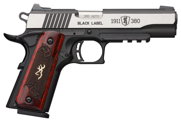 Browning 1911-380 Black Label Medallion Pro Stainless .380 ACP 4.25" Barrel 8-Rounds