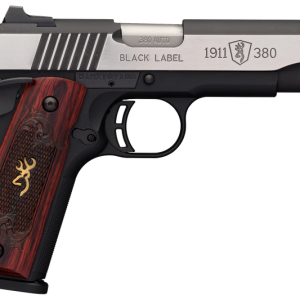 Browning 1911-380 Black Label Medallion Pro Stainless / Black .380 ACP 4.25" Barrel 8-Rounds Night Sights