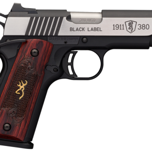 Browning 1911-380 Black Label Medallion Pro Compact Stainless / Black .380 ACP 3.63" Barrel 8-Rounds