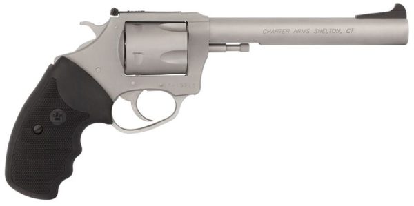 Charter Arms Pitbull Stainless 9mm 6" Barrel 5-Rounds Adjustable Sights