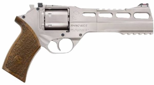 Chiappa Firearms White Rhino 60DS Nickel .357 Mag 6" Barrel 6-Rounds