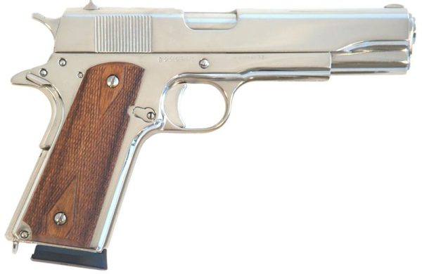 Cimarron Firearms 1911A1 Nickel .45 ACP 5" Barrel 8-Rounds