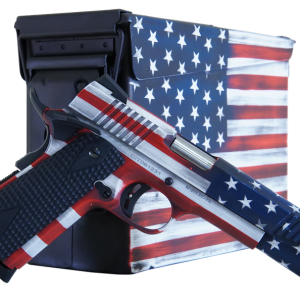 Citadel Firearms M-1911 American Flag .45 ACP 5" Barrel 8-Rounds with Ammo Can