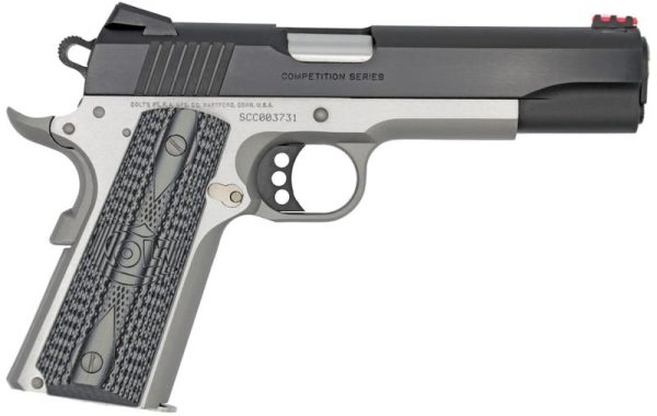 Colt Firearms Competition Two-Tone Black/Stainless .45 ACP 5" Barrel 8-Rounds