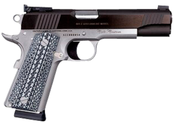 Colt Firearms Government Custom Competition Stainless 9mm 5" Barrel 9-Rounds Blue G-10 Grips