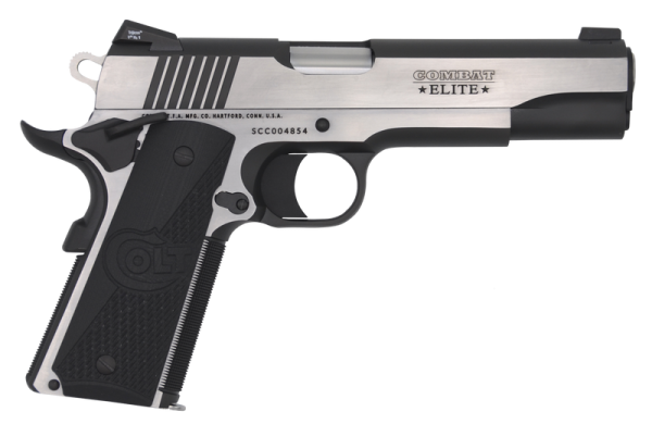 Colt 1911 Government Elite Combat Stainless .45 ACP 5" Barrel 8-Rounds Night Sights