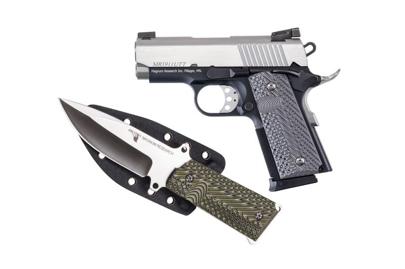 Magnum Research Undercover Black / Stainless .45 ACP 3" Barrel 6-Rounds w/ Knife Magnum Research Undercover Black / Stainless .45 ACP 3" Barrel 6-Rounds w/ Knife - 1911 - Miami Shooters Supply
