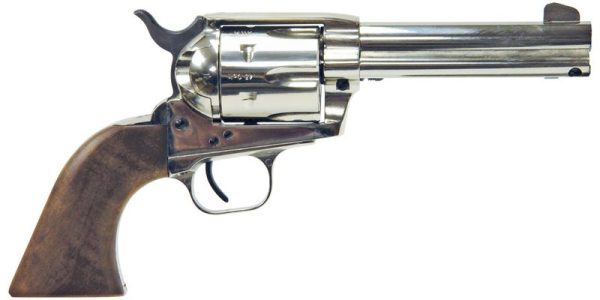 EAA Corp Bounty Hunter Nickel .45 LC 4.5" Barrel 6-Rounds Walnut Grips