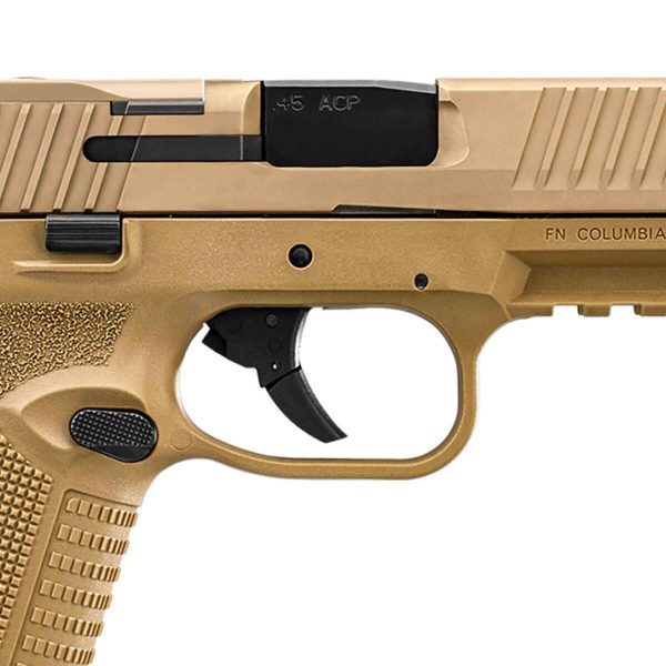 FN 545 Tactical 45 Auto (ACP) 4.7in FDE Pistol - 18+1 Rounds - Image 2