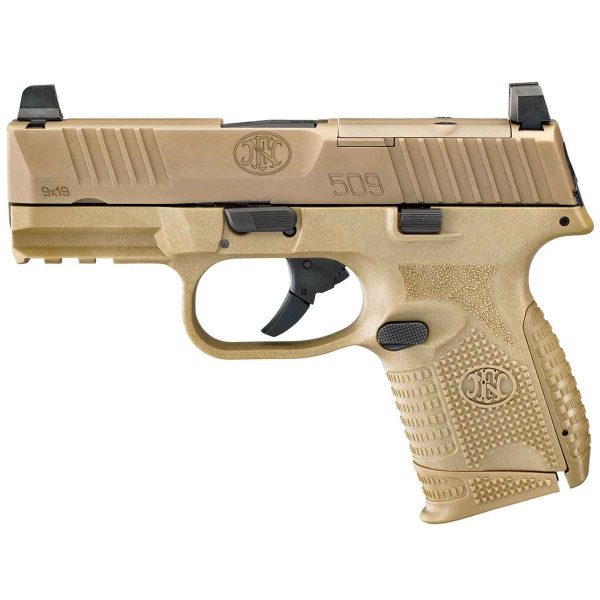 FN FN 509 Compact 9mm Luger 3.7in FDE/Black Pistol - 15+1 Rounds - Image 2